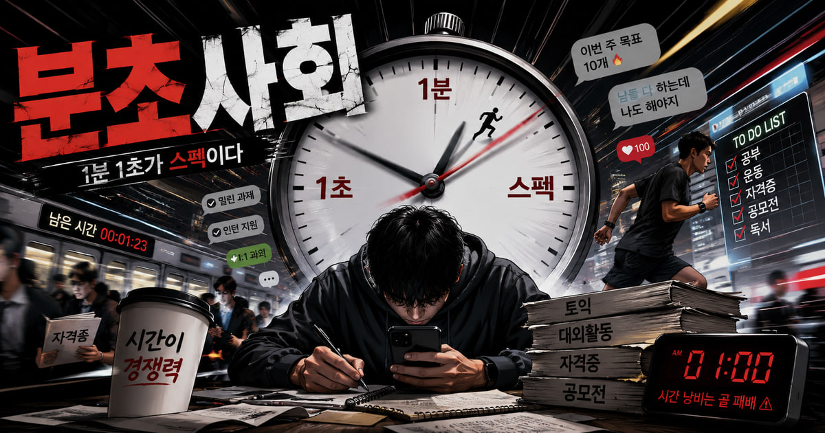 분초사회 뜻을 보여주는 이미지