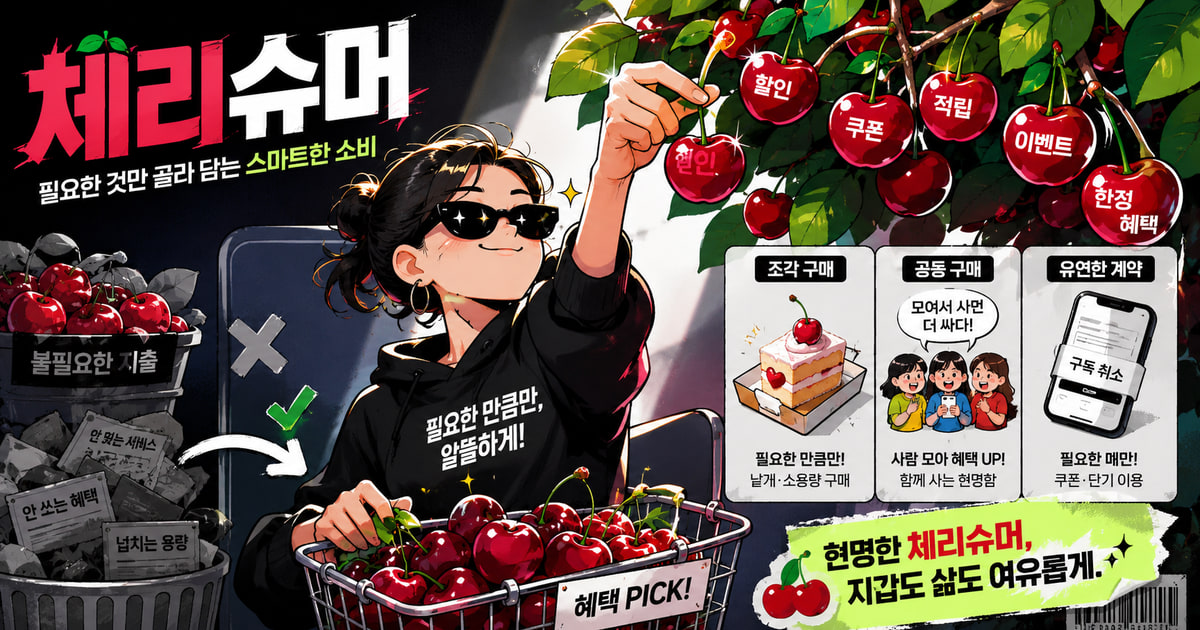 체리슈머 뜻을 보여주는 이미지
