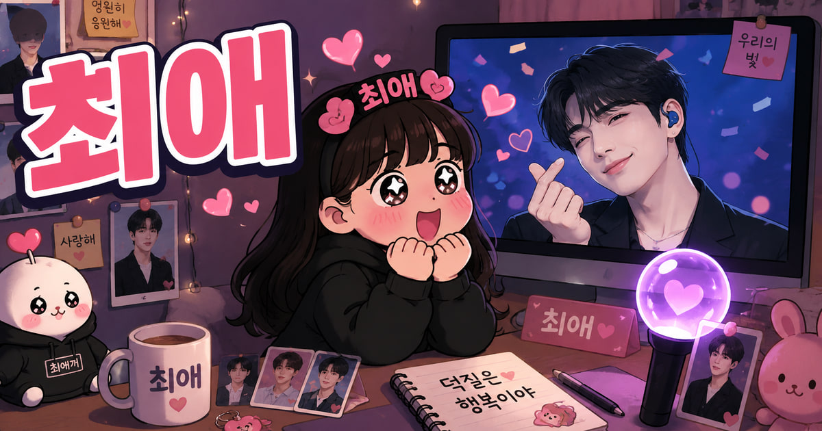 최애 뜻을 보여주는 이미지