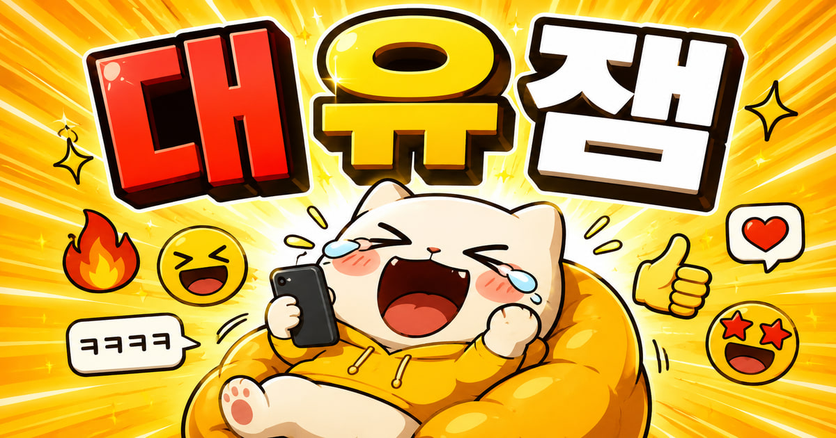 대유잼 뜻을 보여주는 이미지