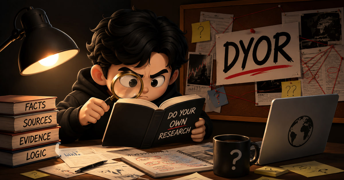 DYOR 뜻을 보여주는 이미지