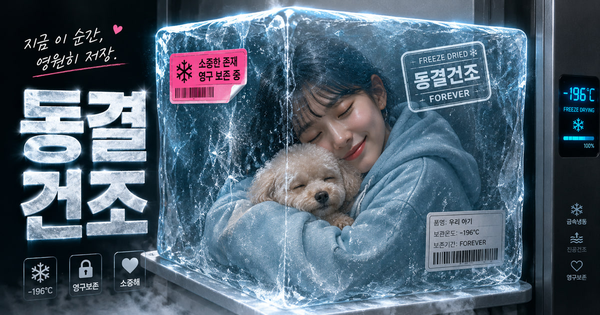 동결건조 뜻을 보여주는 이미지