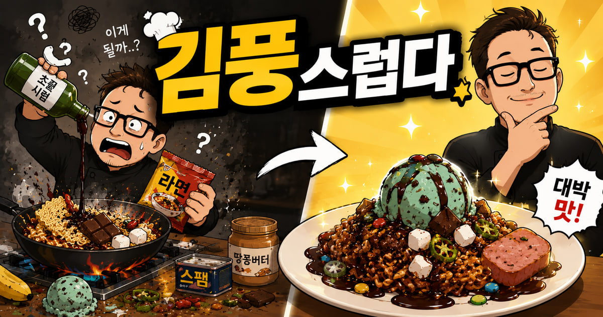 김풍스럽다 meaning visual explanation