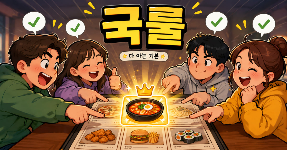 국룰 뜻을 보여주는 이미지