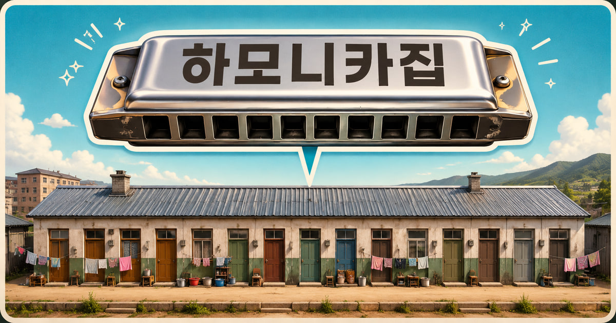 하모니카집 meaning visual explanation