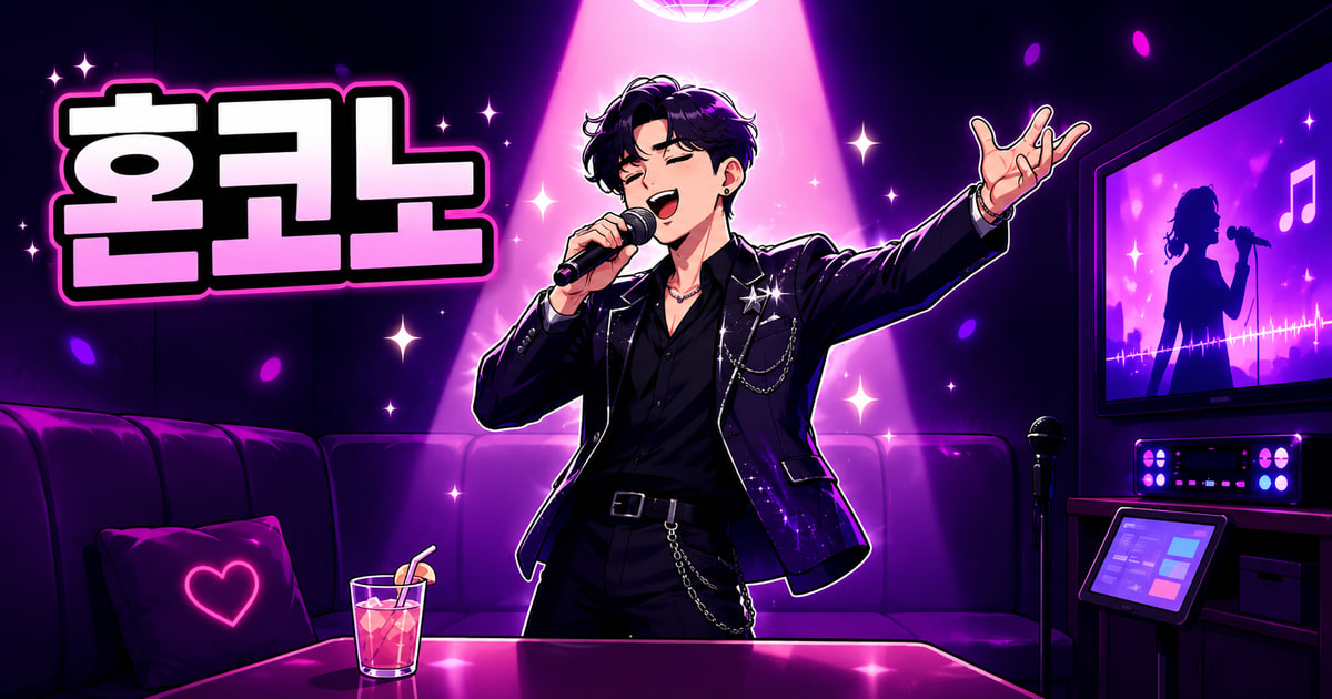 혼코노 뜻을 보여주는 이미지