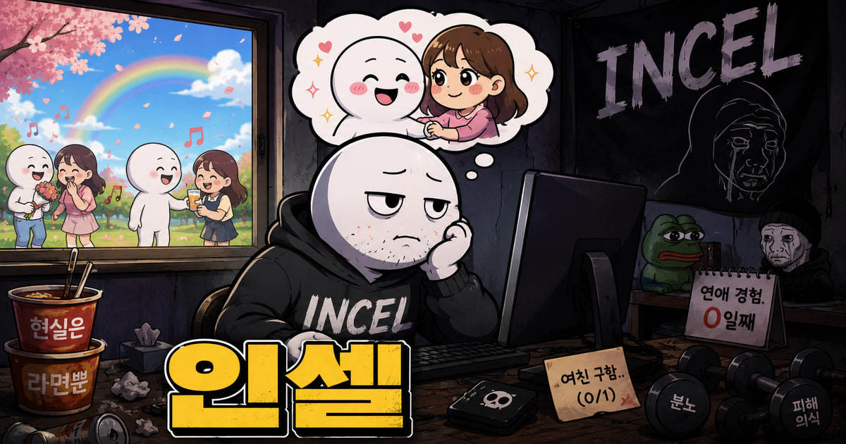 인셀 뜻을 보여주는 이미지