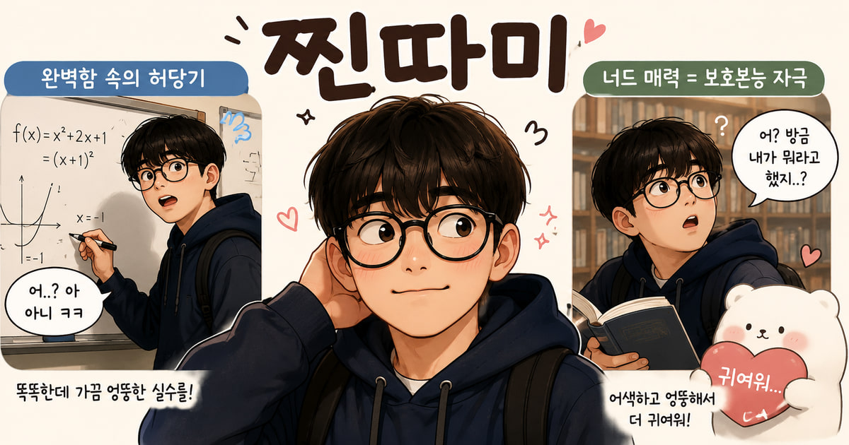 찐따미 뜻을 보여주는 이미지