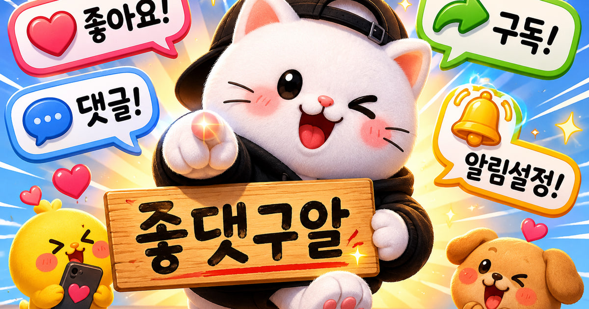 좋댓구알 뜻을 보여주는 이미지