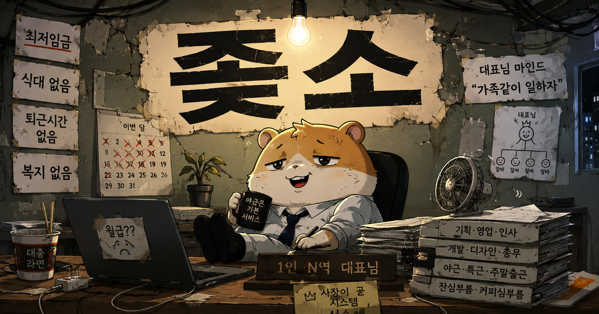 좆소 뜻을 보여주는 이미지