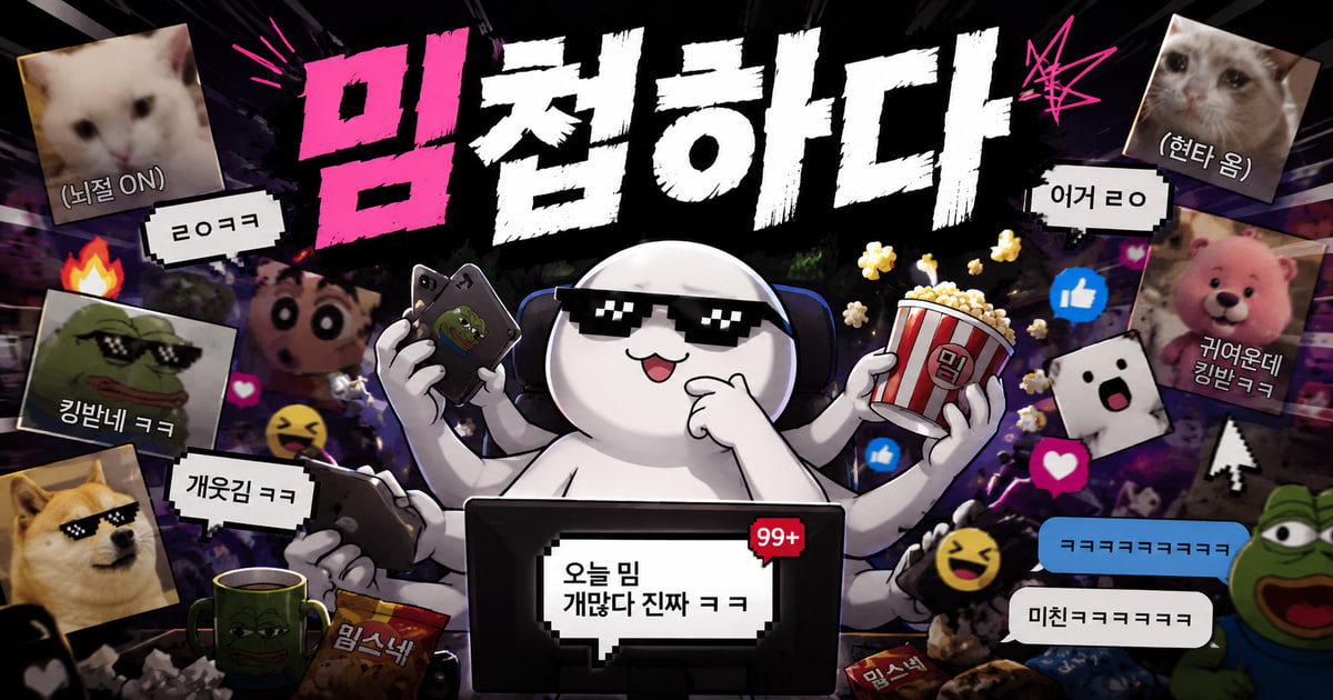 밈첩하다 뜻을 보여주는 이미지