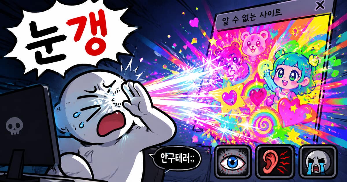 눈갱 뜻을 보여주는 이미지