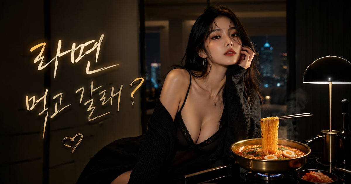라면 먹고 갈래? meaning visual explanation