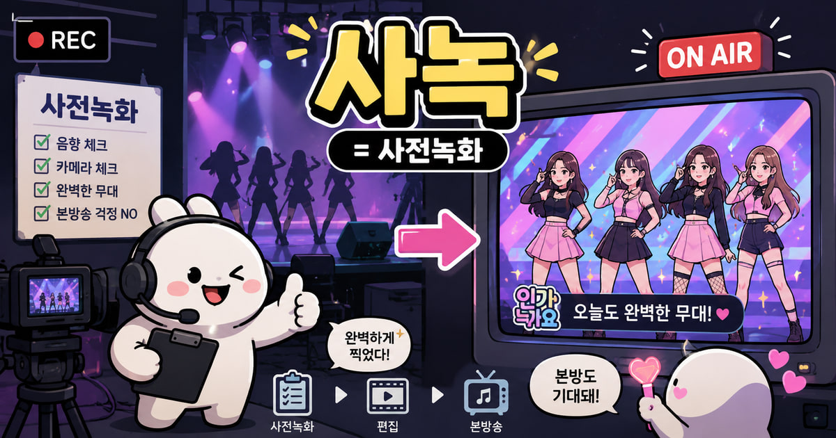 사녹 뜻을 보여주는 이미지