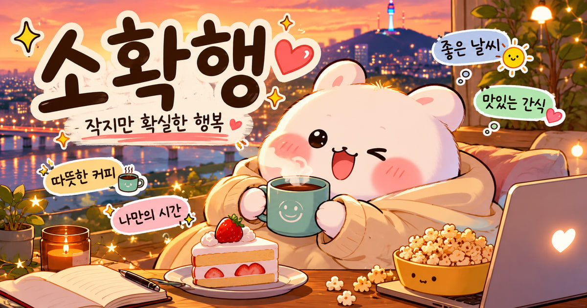 소확행 뜻을 보여주는 이미지