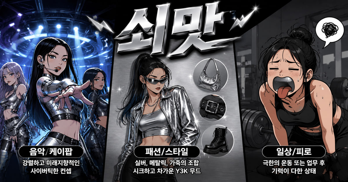 쇠맛 뜻을 보여주는 이미지