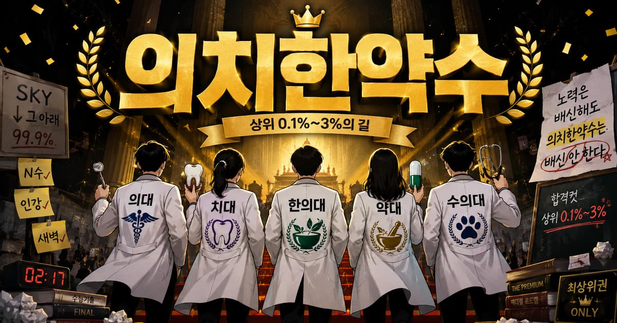 의치한약수 뜻을 보여주는 이미지